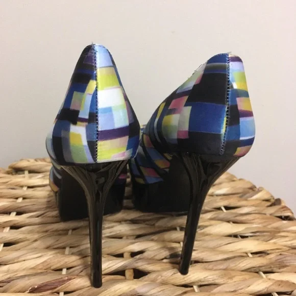 🆕 “Destiny” Carlos Santana 5” Satin Fabric Luxury Platform Heels! 💥 - Picture 5 of 9